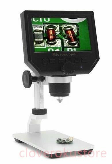 600 X 4.3 LCDディスプレイ携帯電話のメンテナンスのための3.6MP電子デジタルビデオ顕微鏡ポータブルLEDの拡大鏡メタルスタンド