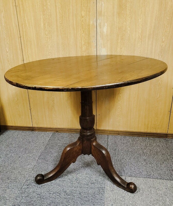 1950年代 イギリス アンティーク オーク 折り畳み式丸テーブル ダイニングテーブル 英国 レトロ ★to-10