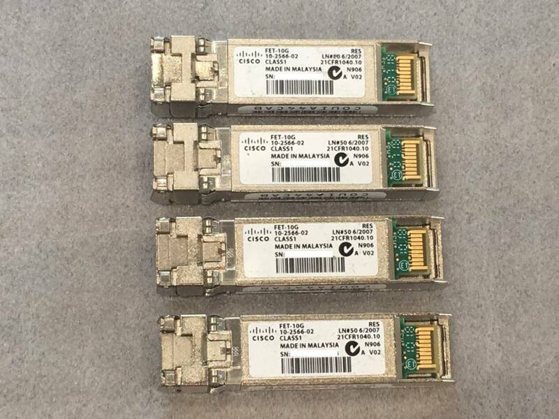 CISCO FET-10G シスコ モジュール 4個セット クリックポスト対応