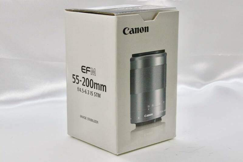 ■新品■ Canon キヤノン EF-M 55-200mm F4.5-6.3 IS STM シルバー ☆メーカー保証あり♪ ＃7583