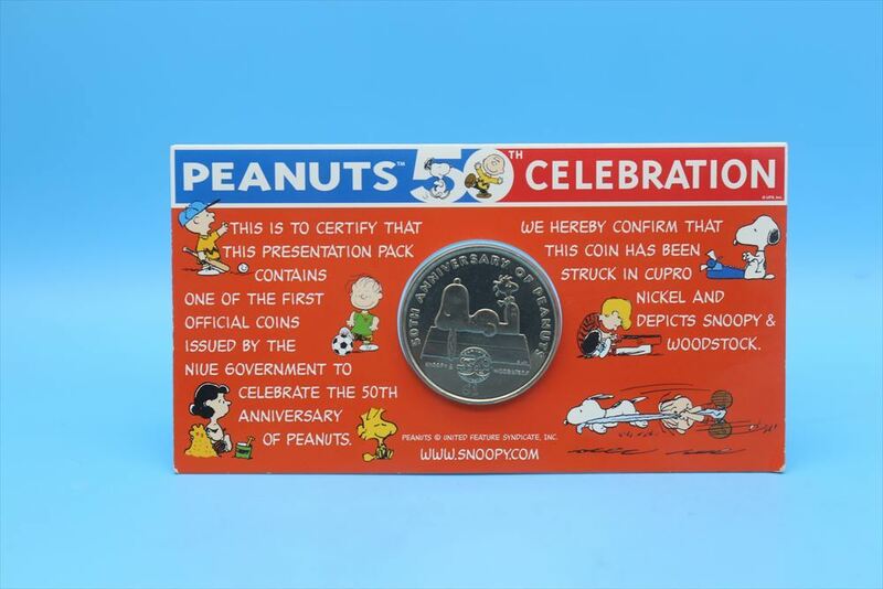 2000年 PEANUTS 50 CELEBRATION エリザベス2世 1ドル コイン/スヌーピー/179192231