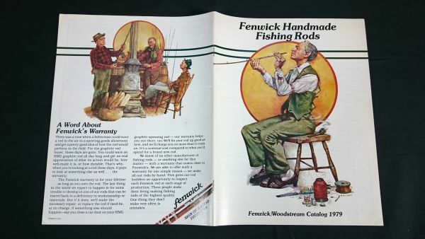 【昭和レトロ 洋書】『fenwick(フェンウィック) Handmade Fishing Rods Woodstreeam カタログ 1979年』/ロッド/ライン/ルアー 掲載