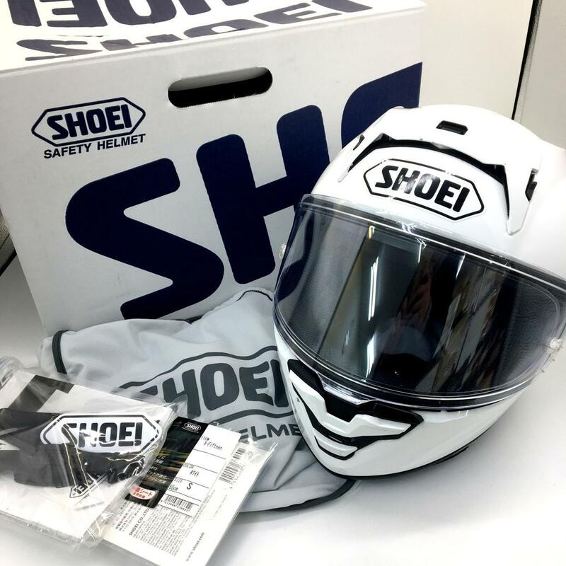 SHOEI X-15 美品 ホワイト ヘルメット フルフェイス 除菌消臭済 オートバイ ツーリング Sサイズ ショウエイ バイク用品 N18640H●