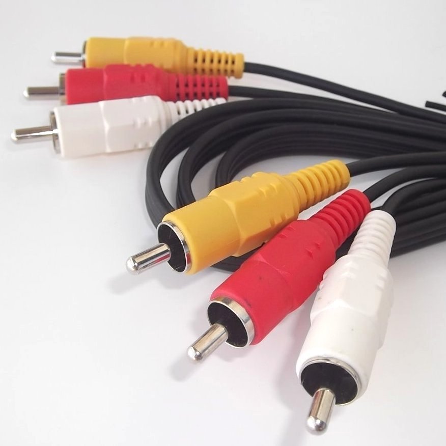 ■SONY RCA 1.5m 3pin 3ピン RCAピンケーブル ビデオケーブル AVケーブル 赤白黄 ソニー製AVアンプ 純正付属品 未使用 送料270円 (1)