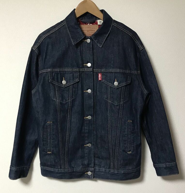 levi's リーバイス プレミアム Right-on ライトオン 40周年 ウィメンズ デニム Gジャン ジージャン トラッカー ジャケット ペイズリー XS