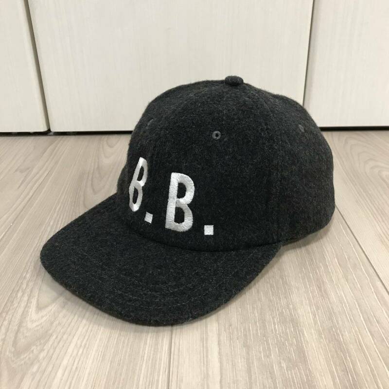 新品 brooks brothers black bb b.b. CAP 40th 40周年 限定 ロゴ ブルックスブラザーズ ウール メンズ ベースボール キャップ 帽子 刺繍 黒
