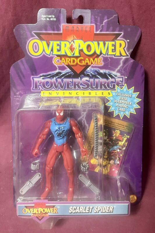 '96 TOYBIZ『MARVEL OVER POWER CARD GAME』SCARLET SPIDER アクションフィギュア SPIDER-MAN スカーレット・スパイダー スパイダーマン