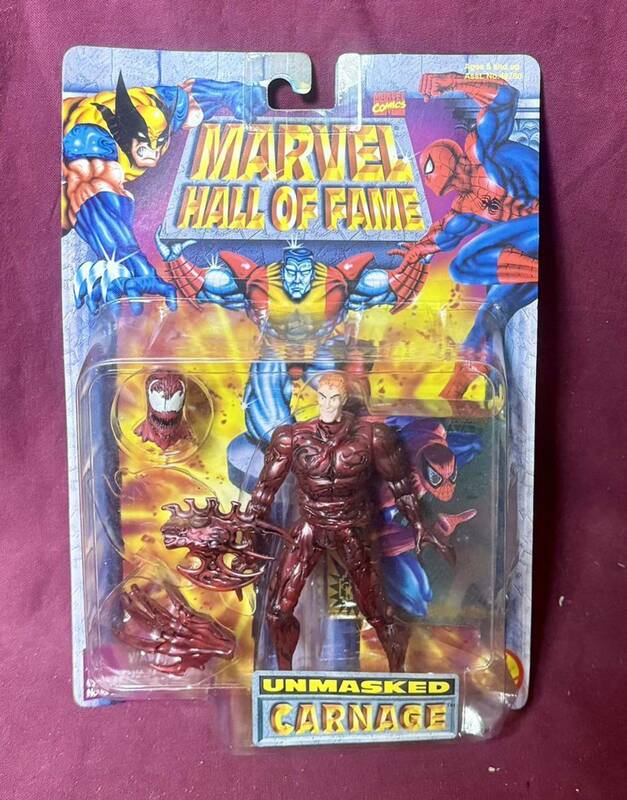 '97 TOYBIZ『MARVEL HALL OF FAME』UNMASKED CARNAGE アクションフィギュア カーネージ SPIDER-MAN スパイダーマン