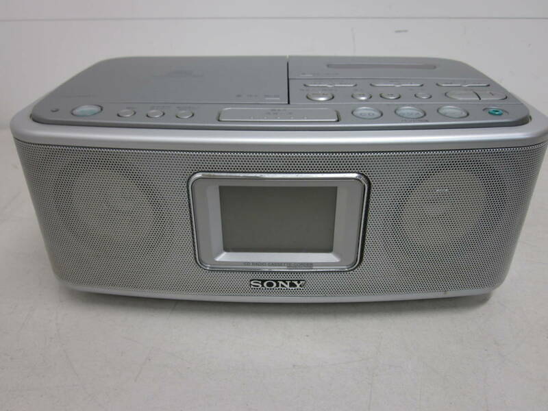 現状品【SONY CFD-E500TV CD ラジオ カセットコーダー】中古品