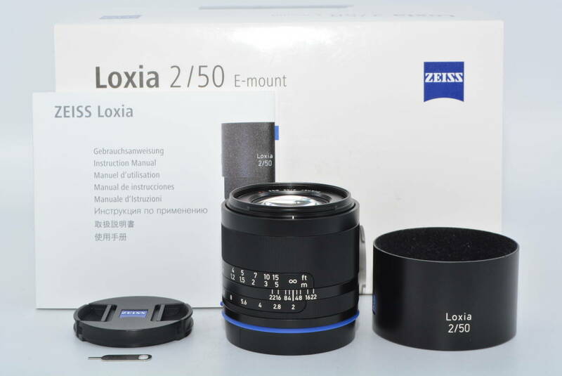 【極上品】 ZEISS 単焦点レンズ Loxia 2/50 Eマウント 50mm F2 フルサイズ対応 マニュアルフォーカス　#6617