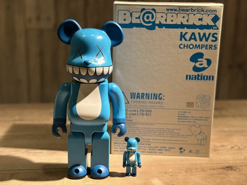 a-nation KAWS CHOMPERS ベアブリック/BE@RBRICK 100%&400%(メディコムトイ・フィギュア・カウズ)