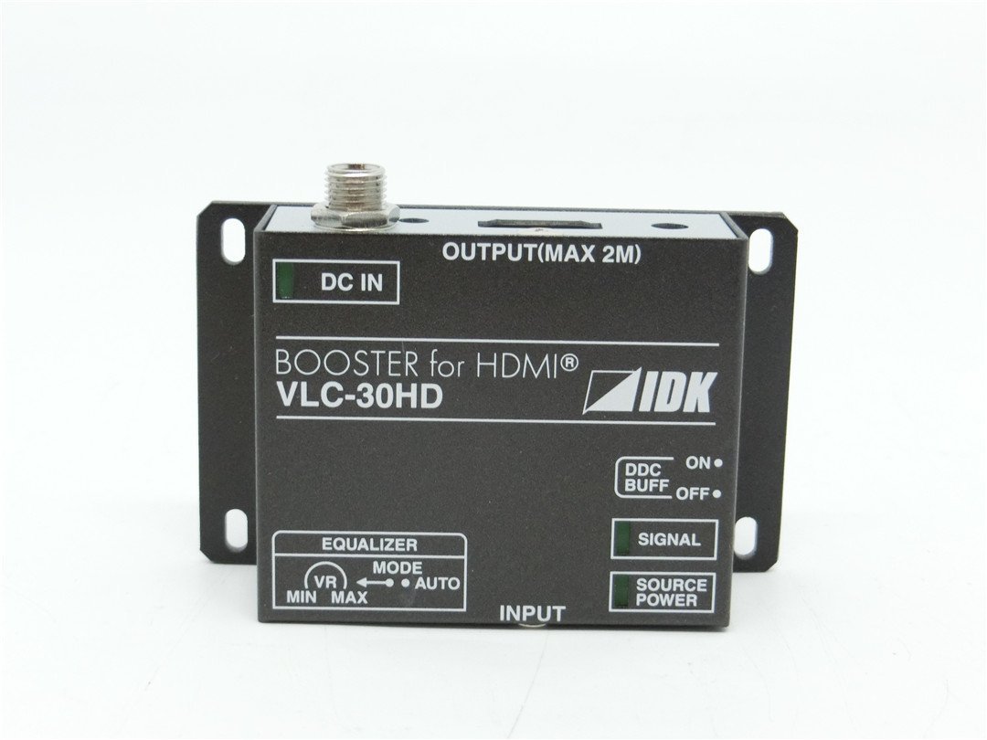 中古品　 IDK HDMI用ケーブル補償器 VLC-30HD BOOSTER for HDMI 伝送 ブースター　本体のみ　送料無料