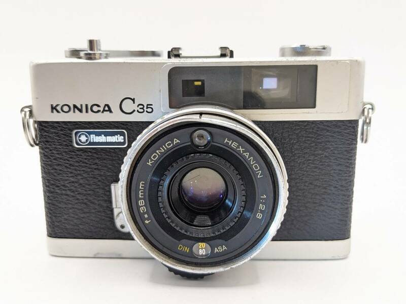 ★実用良品・動作確認済み★ コニカ Konica C35 Flashmatic / HEXANON 38mm F2.8 ★ 露出計動作 #1299