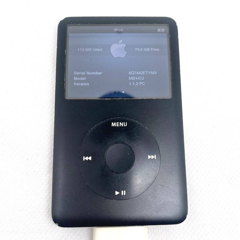 4) 即決価格 Apple iPod Classic 第6世代 6th Gen A1238 80GB ブラック