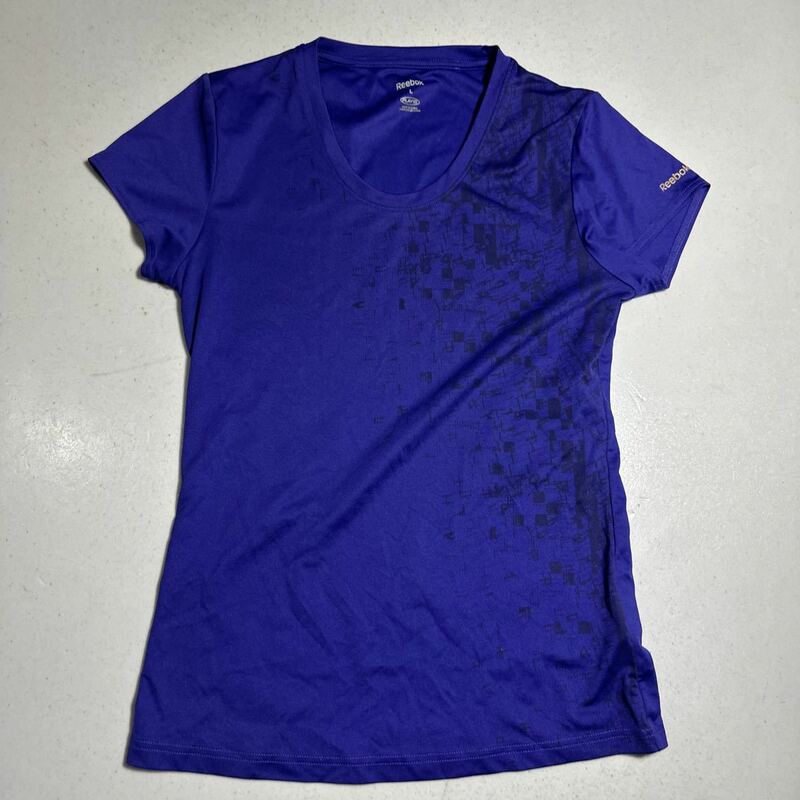 リーボック reebok スポーツ トレーニング用 プラクティスシャツ トレーニングシャツ 女性用Lサイズ