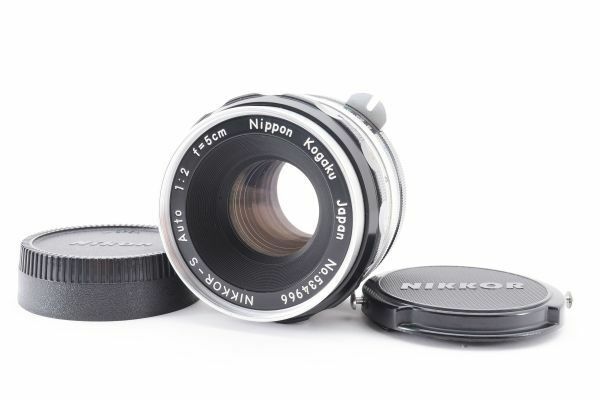 【動作確認済】 Nippon 日本光学 Kogaku Nikon NIKKOR-S Auto 5cm 50mm f2 Lens 2052635