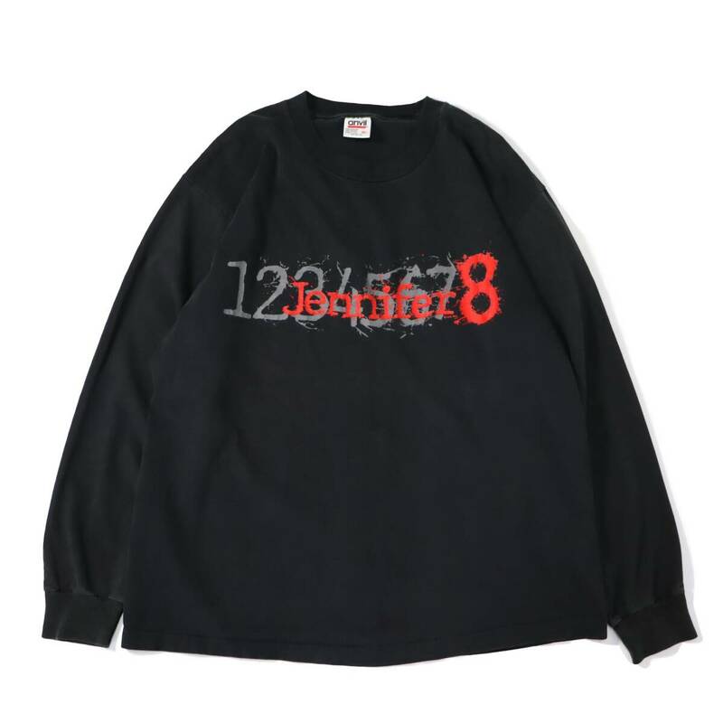 [XL] レア 90s Jennifer 8 ムービー プリント 長袖 Tシャツ ブラック USA製 Anvil 映画 ホラー ビンテージ vintage 92'