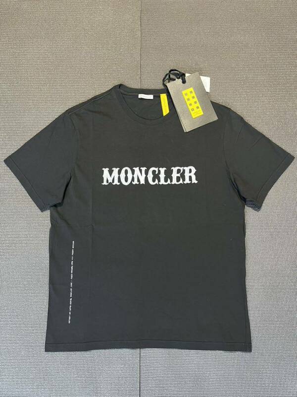 新品 未使用 モンクレール MONCLER GENIUS ジーニアス FRAGMENT　藤原ヒロシ フラグメント　Tシャツ　黒　背面 FRAGMENT　XL