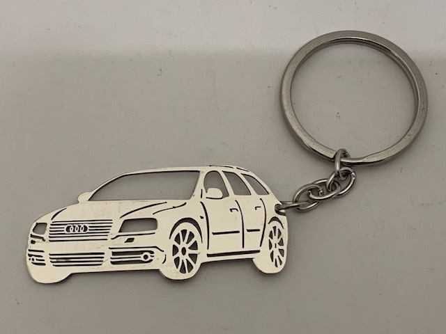 アウディ AUDI A4 ワゴン ステンレス キーリング キーホルダー 新品 即納