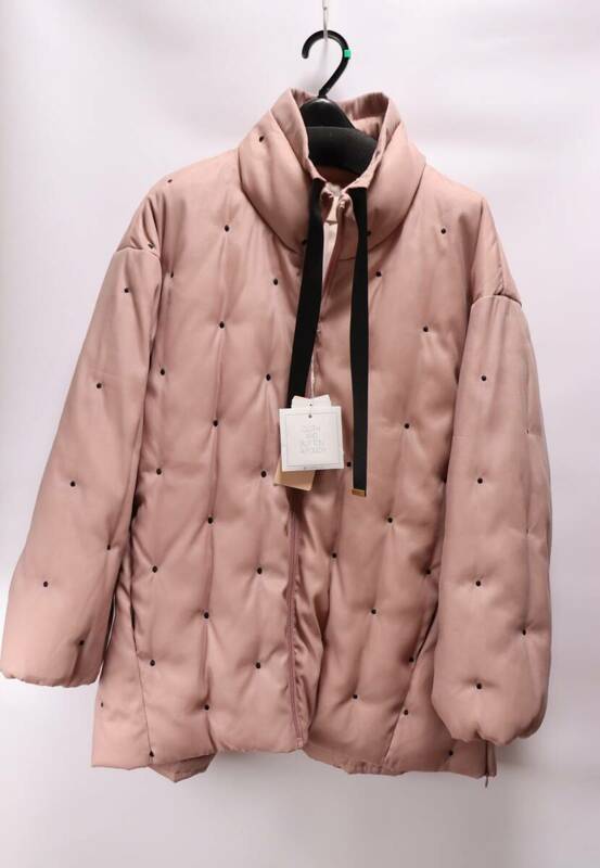 定価42,900円 新品 Rose Tiara ローズティアラ ドットチュールダウンジャケット コート ピンク