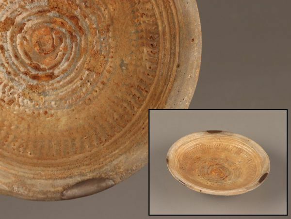 古美術 朝鮮古陶磁器 李朝 高麗 三島 刷毛目 皿 時代物 極上品 初だし品 C4109