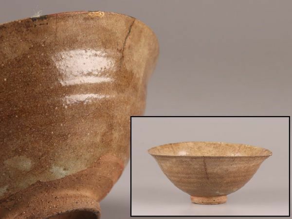 古美術 朝鮮古陶磁器 高麗青磁 鉢 時代物 極上品 初だし品 C4511