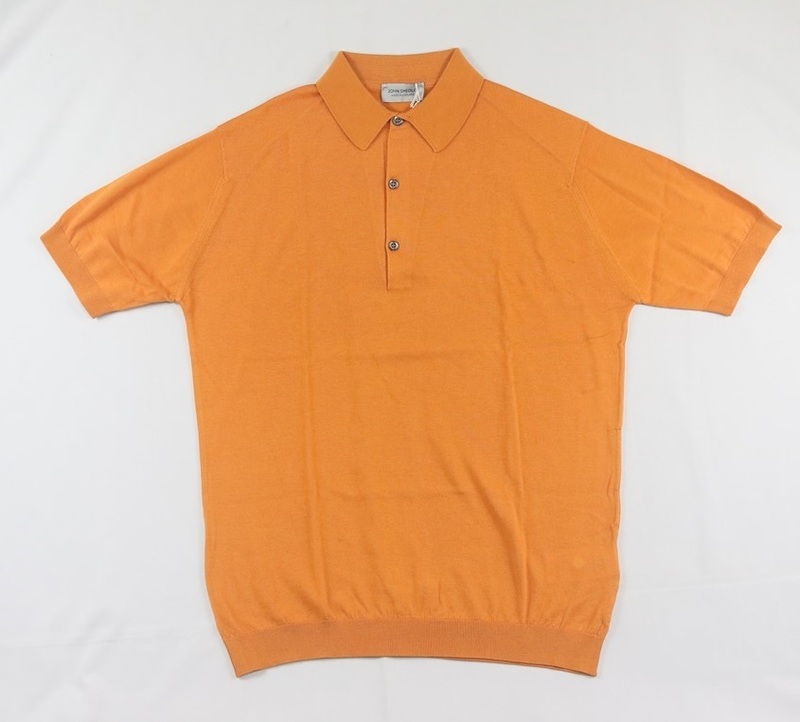 新品 John Smedley　ジョンスメドレー 最高級シーアイランドコットン Sサイズ ポロシャツ　MANDARIN