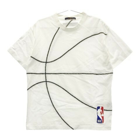 LOUIS VUITTON ルイ ヴィトン ×NBA エンブロイダリーディテール Tシャツ ホワイト系 M [240001730625] メンズ