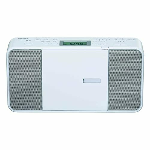 東芝 CDラジオ TY-C251(W) コンパクト スリム ボディー 縦型 ワイドFM 対応 外形寸法 280×149×・・・