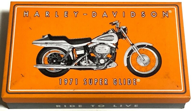 レア　ハーレーダビッドソン　1971 SUPER GLIDE マッチケース　スーパーグライド　マッチ箱 　9×5.5×1cm
