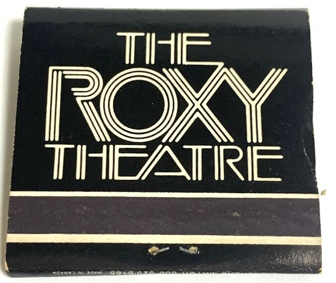 激レア・生産終了　THE ROXY THEATER ロキシーシアター　紙マッチ　ブックマッチ　ロサンゼルス　ウエストハリウッド