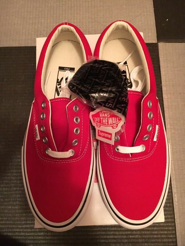 Supreme Vans Motion Logo Era RED 16SS 26.0 8.0 新品未使用 国内正規品 箱あり シュプリーム バンズ