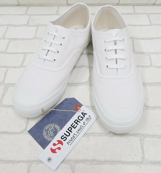 2S5504■未使用品 スペルガ×キャプテンサンシャイン 2442 トレーナーロー SUPERGA KAPTAIN SUNSHINE TRAINER LOW デッキスニーカー