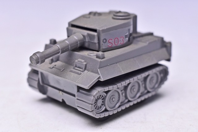 【コンバット チョロＱ】48★TIGER-Ⅰ GERMAN TANK★NO.C-13★グレー★ドイツ軍★当時物★TAKARA★タカラ★