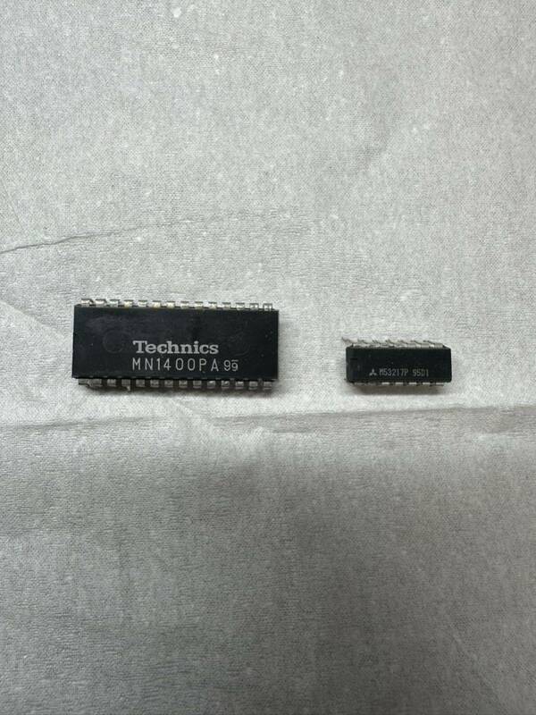 TECHNICS IC チップセット1個 IC401/1個IC402 中古です。