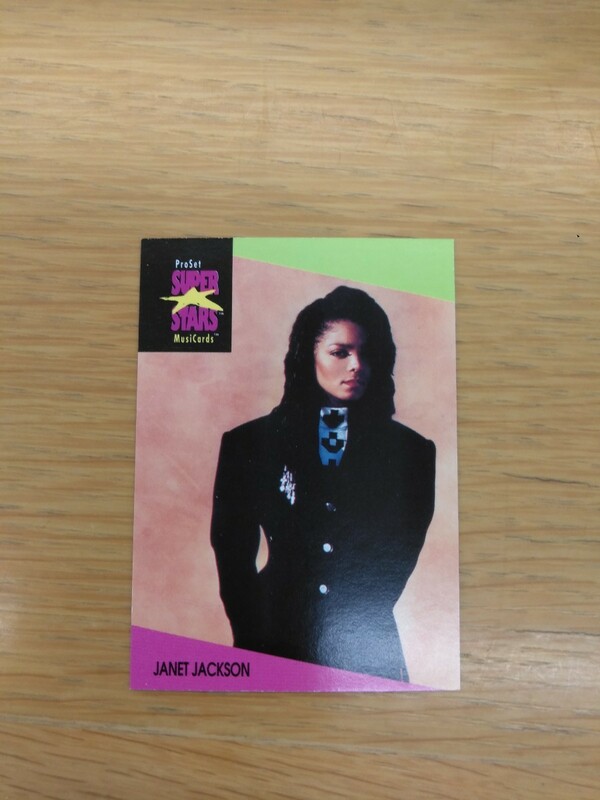 pro set super stars muricards music cards 58 janet jackson トレカ ジャケット ジャクソン