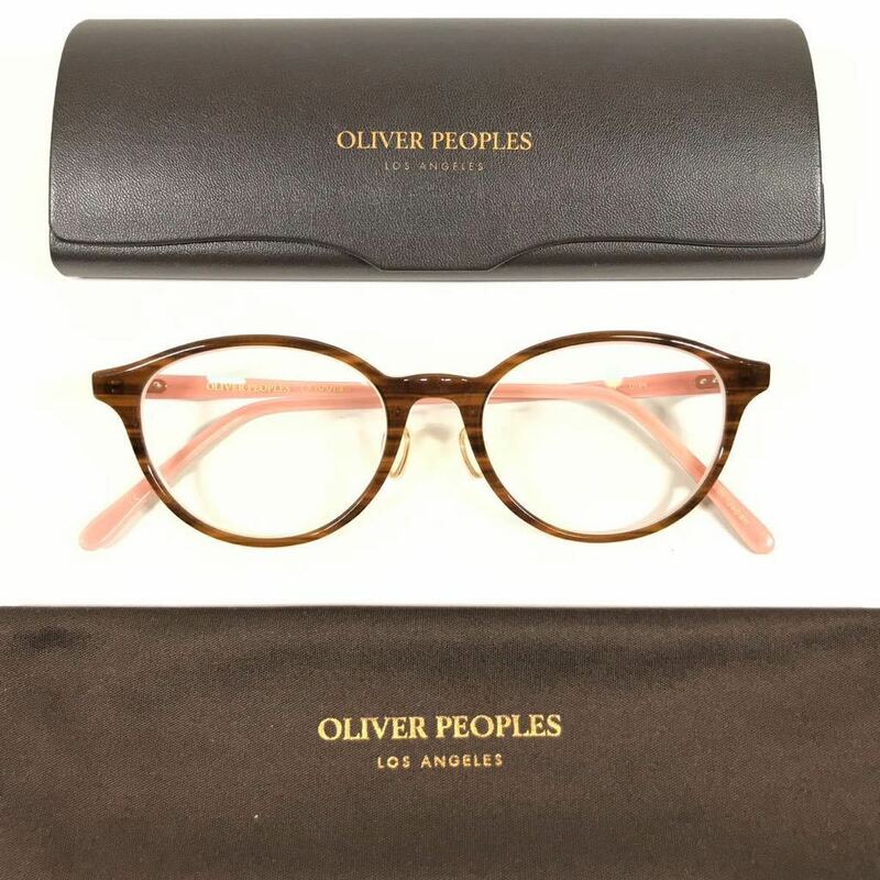 【オリバーピープルズ】本物 OLIVER PEOPLES 眼鏡 Mareen-J OT/PI 度入り サングラス めがね メンズ レディース 日本製 ケース 送料520円