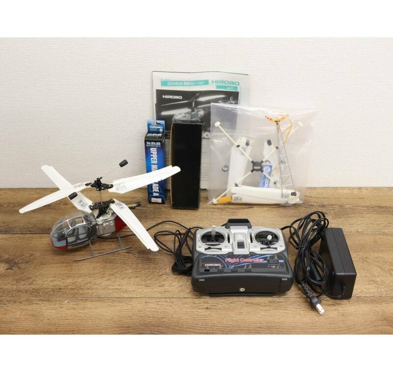 HIROBO ラジコン 室内用ヘリコプター X.R.B-lama コントローラー/電源ケーブル/パーツ付属 パーツ取り/ジャンク/現状品 『ZU874』