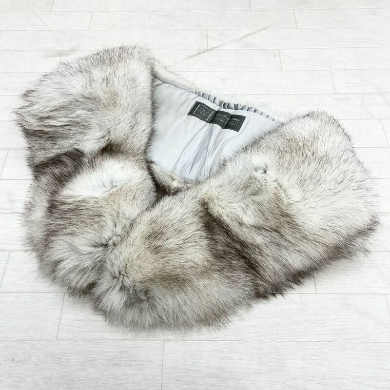 1327◎ SAGA FOX サガ フォックス 小物 ファッション ティペット リアル 毛皮 ファー フォックス ホワイト レディース