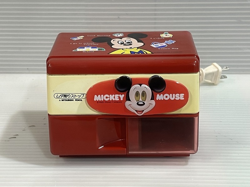 ◆三菱 ミッキーマウス 鉛筆削り器 電動シャープナー ES-30 ディズニー◆