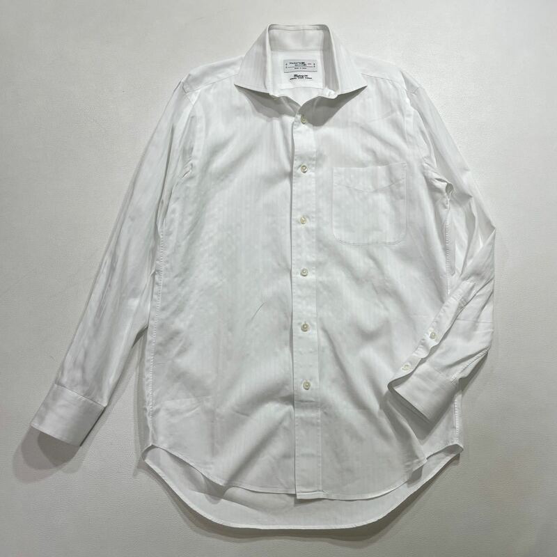 259 Maker's Shirt 鎌倉 メーカーズシャツ カマクラ 長袖 ワイシャツ 日本製 ビジネス オフィス コットン ホワイト 白 40222S