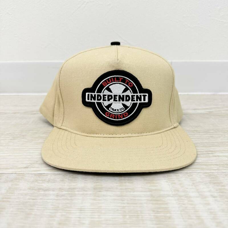 INDEPENDENT インディペンデント LOGO CAP ロゴ キャップ 帽子 ベージュ 系 サイズ FREE