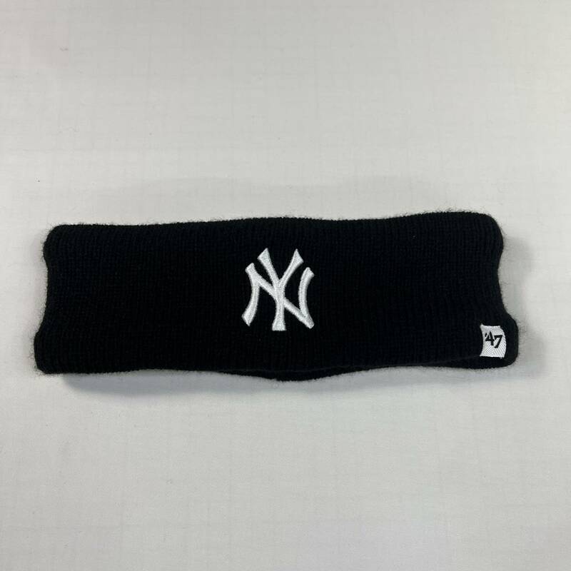 【新品】47BRAND Headband Yankees Adonis Black ヤンキース　ヘッドバンド　ブラック 47 ブランド キャップ　帽子 メンズ レディース