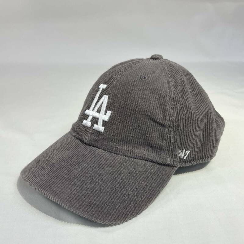 【新品】47 CLEAN UP ロサンゼルス ドジャース コーデュロイ チャコール LA Dodgers Corduroy Charcoal 47ブランド キャップ 帽子