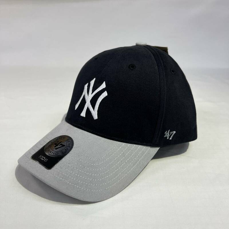 【新品】47BRAND MVP Kids Yankees NavyxGray ヤンキース ネイビーxグレー 47ブランド CAP キャップ 帽子 子供　キッズ