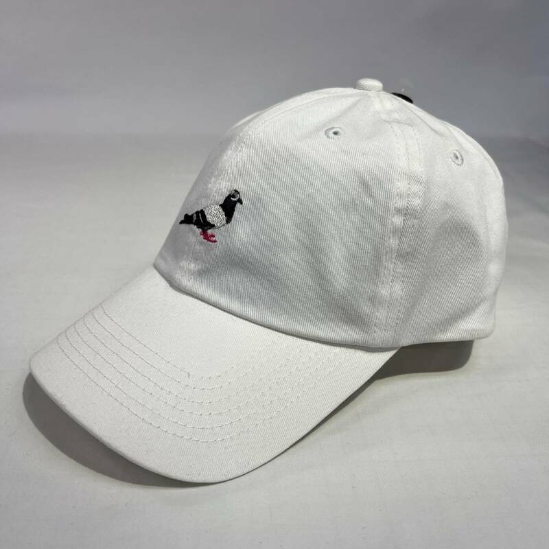 【新品】STAPLE PIGEON WHITE DAD CAP ホワイト 帽子 ステイプル キャップ CAP メンズ　レディース