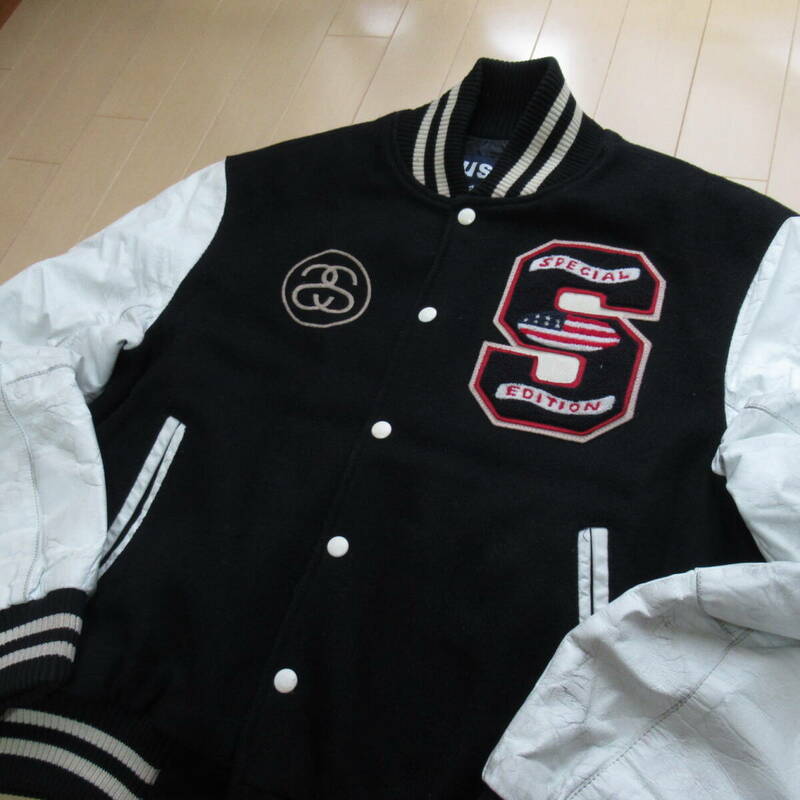 ★即決送込★サイズ感M-L 90sBOON パフィー 着用モデル STUSSY oldstussy ステューシー オールド old スタジャン varsity jacket vintage