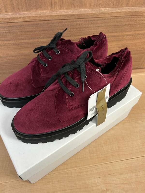 YOHJIYAMAMOTO COTTON VELVETTEN shoes