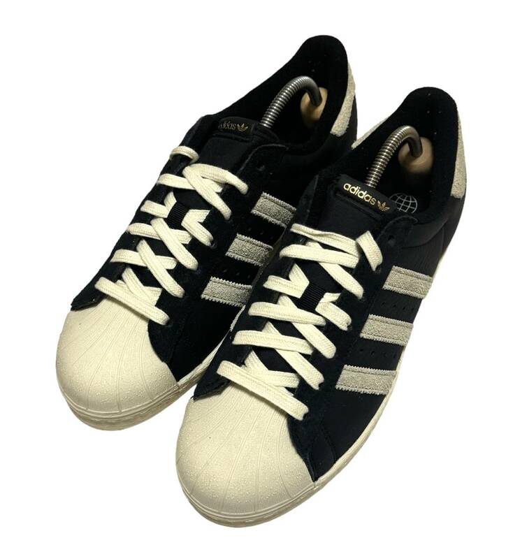 アディダス スーパースター GY3428 25.5cm adidas SUPERSTAR 82 ブラック クリームホワイト CORE BLACK ALUMINA CREAM WHITE USED品