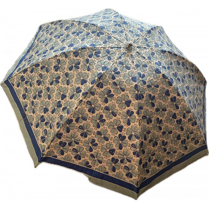 新品 折りたたみ傘 ブルー 青色 花柄 UV 遮熱 遮光 ケイトスペード Kate spade